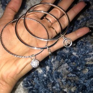 Three Silver Bracelets